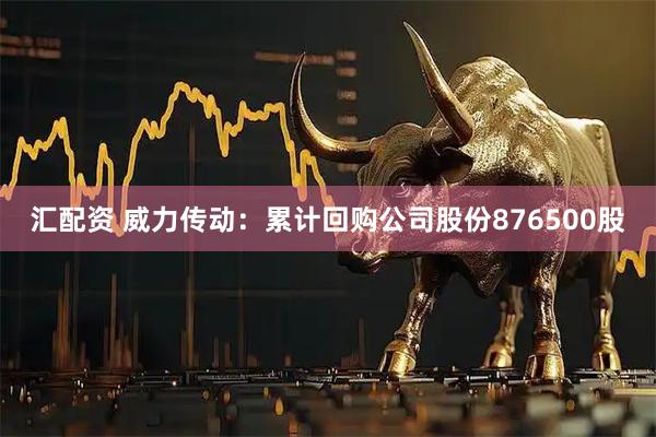 汇配资 威力传动：累计回购公司股份876500股