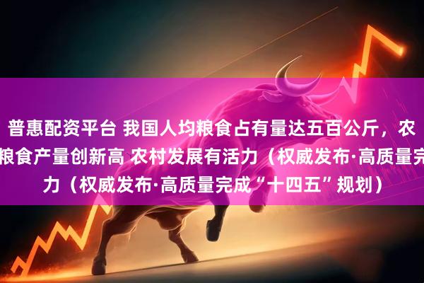 普惠配资平台 我国人均粮食占有量达五百公斤，农村改革进一步深化 粮食产量创新高 农村发展有活力（权威发布·高质量完成“十四五”规划）